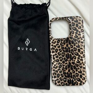Burga iPhone 16 Pro Tough MagSafe Leopard Print Phone Case